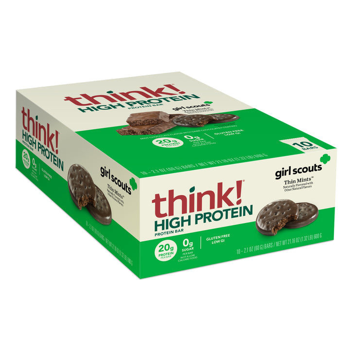 high protein girl scout thin mint 10ct box