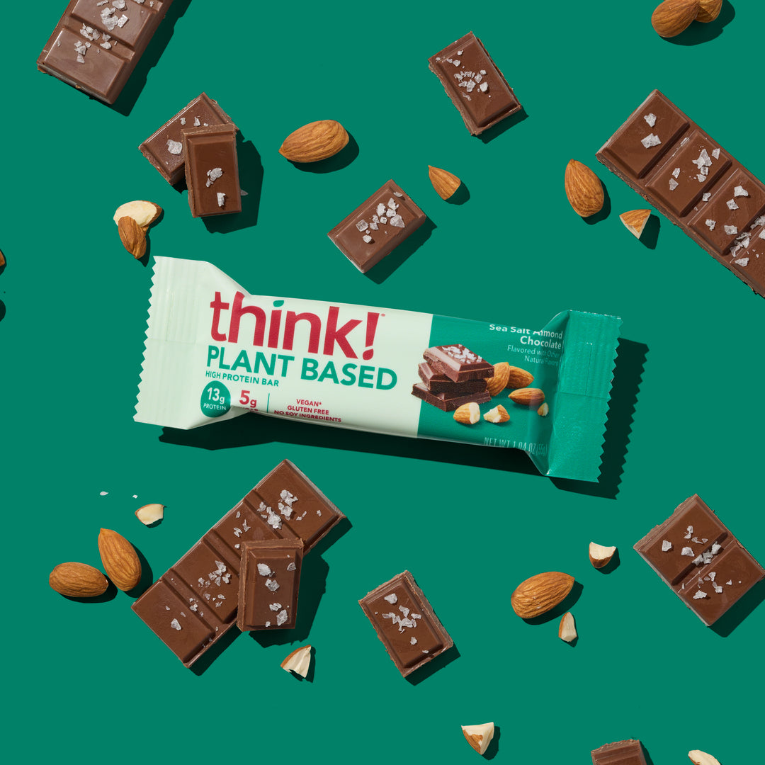 Plant-based sea salt almond Think protein bar