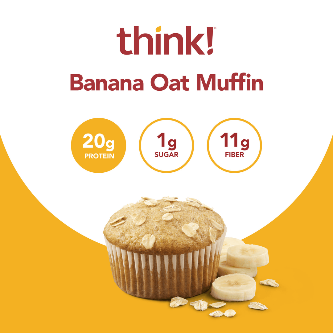 High Protein Bar, Banana Oat Muffin - 20g protein; 1g sugar; 11g fiber