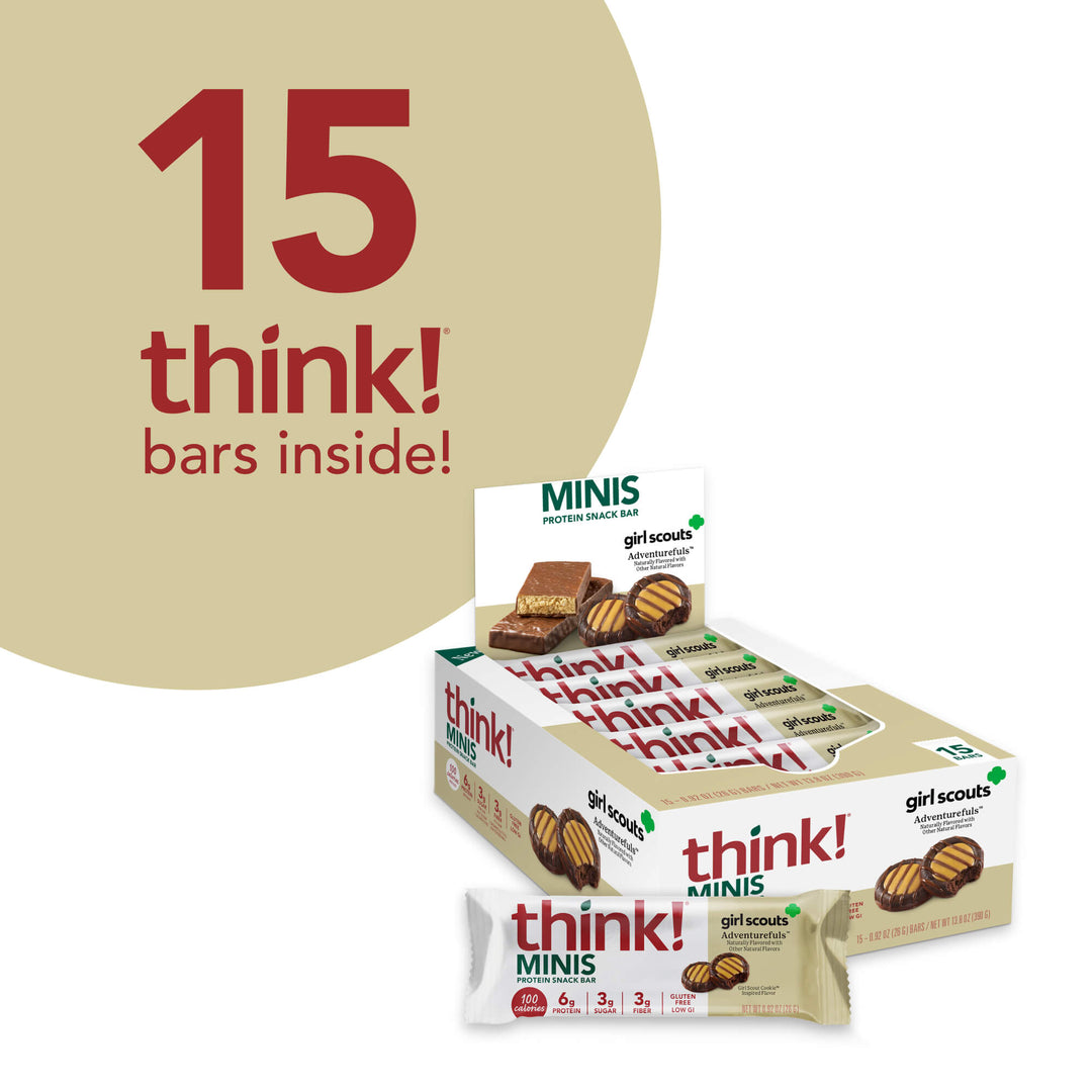 MINIS Protein Snack Bar, Girl Scout Adventurefuls™ - 15 think bars inside!